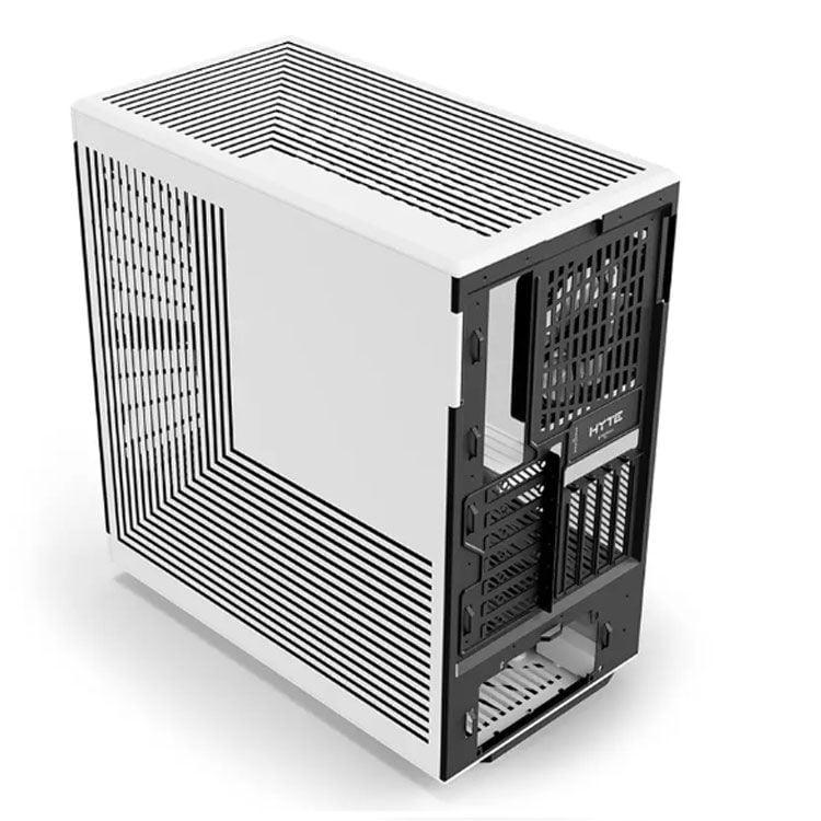 Thùng máy Case Hyte Y40 Black White - Kèm sẵn cáp Riser PCIe 4.0 (CS-HYTE-Y40-BW)