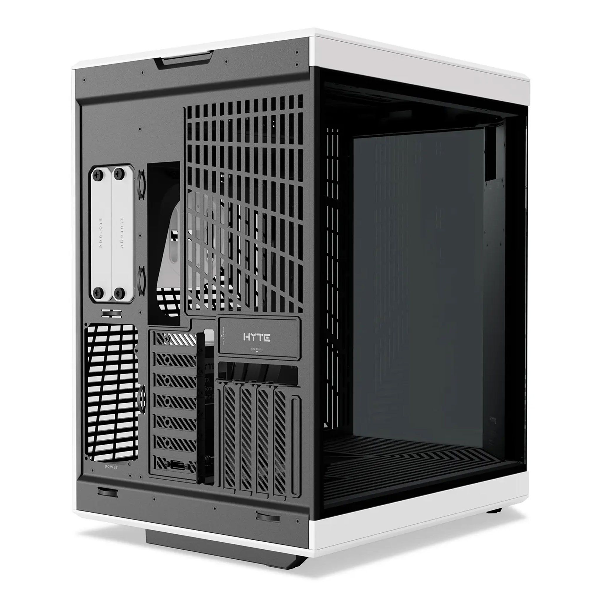 Thùng máy Case Hyte Y70 Touch - Black White | Kèm sẵn cáp Riser PCIe 4.0 (CS-HYTE-Y70-BW-L)