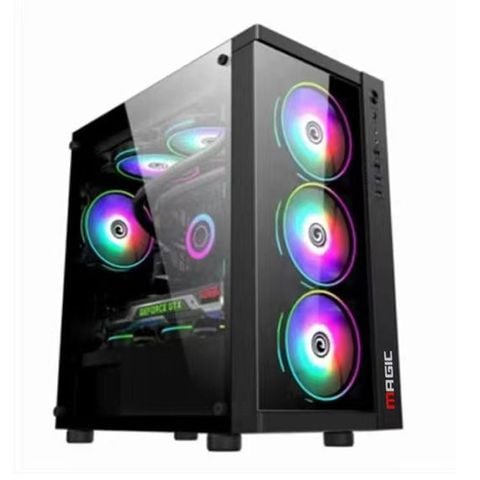 Thùng máy Magic GM-01 | Micro ATX, sẵn 4 fan RGB