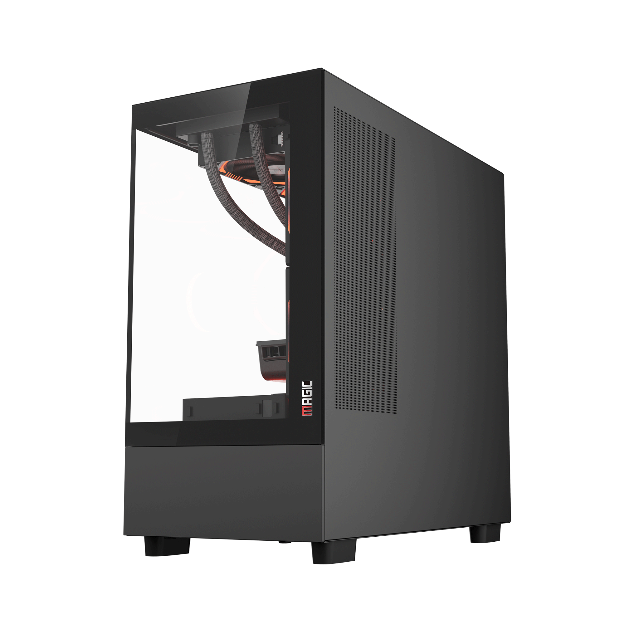 Thùng máy Case Magic MIX Tower Pro | Đen, AIO 360, không kèm fan