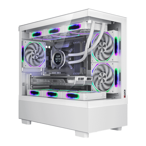 Thùng máy Magic MIX Tower Pro | Trắng, AIO 360, không kèm fan