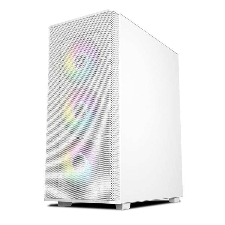 Thùng máy Case MIK Aion White | Kèm sẵn 3 Fan RGB