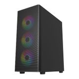  Thùng máy MIK Aion Black | Kèm sẵn 3 Fan RGB 