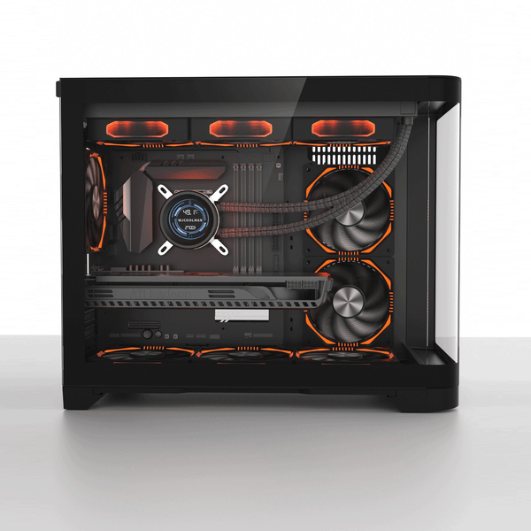  Thùng máy Mik Focalors | Đen, không kèm fan 