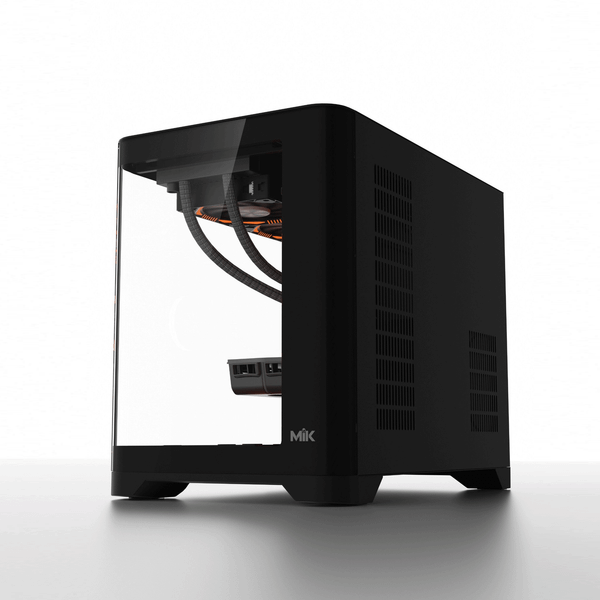  Thùng máy Mik Focalors | Đen, không kèm fan 