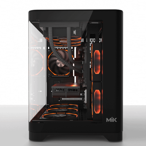  Thùng máy Mik Focalors | Đen, không kèm fan 