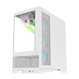  Thùng máy MIK Lumine 4FA - Trắng, kèm 4 fan ARGB 