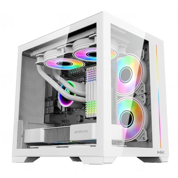 Thùng máy Case MIK LV12 MINI ELITE (Trắng)