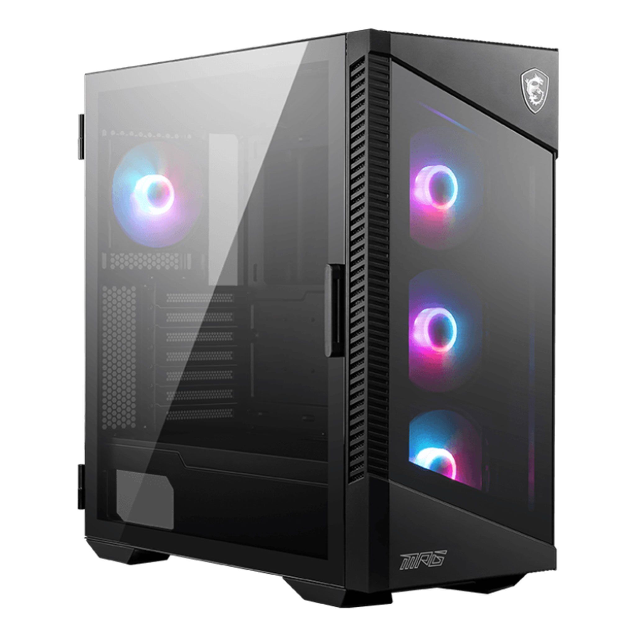 Thùng máy MSI MPG VeLox 100R | Đen, kèm sẵn 4 fan ARGB
