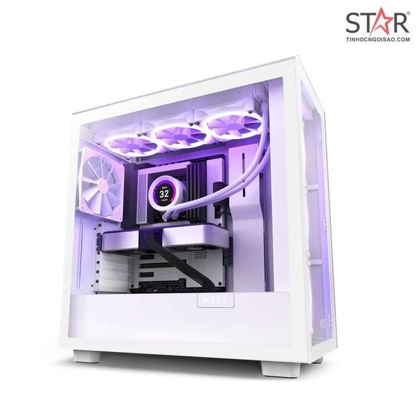  Thùng máy NZXT H7 Elite (Trắng) 
