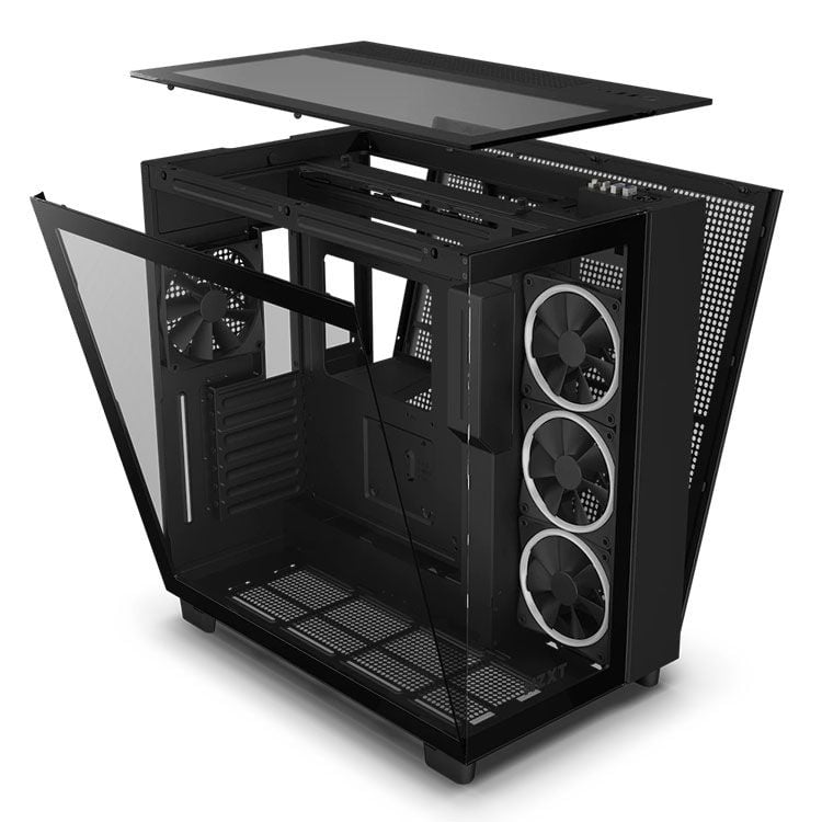 Thùng máy Case NZXT H9 Elite (Black/ White) | Mid Tower, kèm sẵn 4 fan