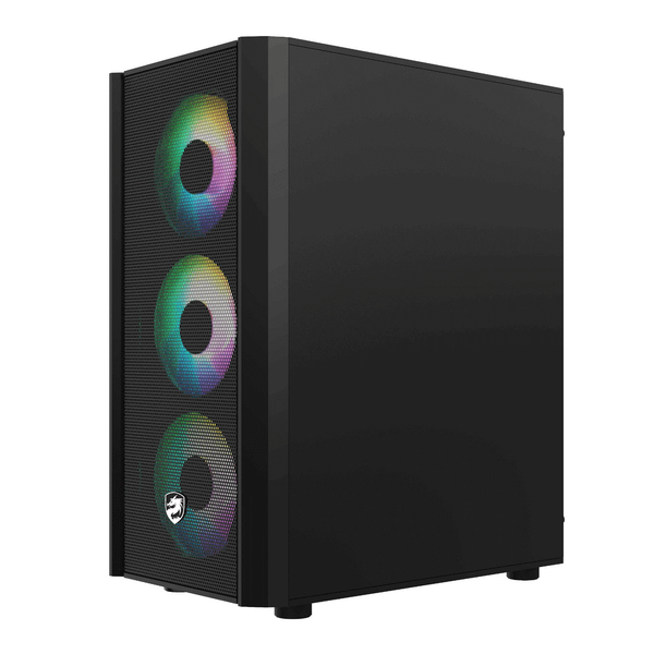  Thùng máy Vitra Cruise AX3 - Đen | Micro ATX, kèm sẵn 4 fan RGB 