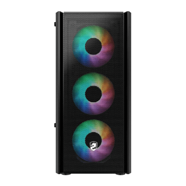  Thùng máy Vitra Cruise AX3 - Đen | Micro ATX, kèm sẵn 4 fan RGB 