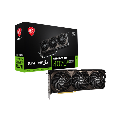 Card màn hình MSI RTX™ 4070 Ti SUPER 16G SHADOW 3X OC