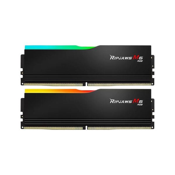  RAM PC G.SKILL Ripjaws M5 32GB RGB DDR5 Black | (2x16GB), 6400MHz, Intel/AMD F5-6400J3648F16GX2-RM5RK 