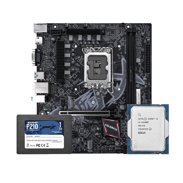  Combo linh kiện 6| i5 12400F - Colorful B760M - Patriot P210 1TB 