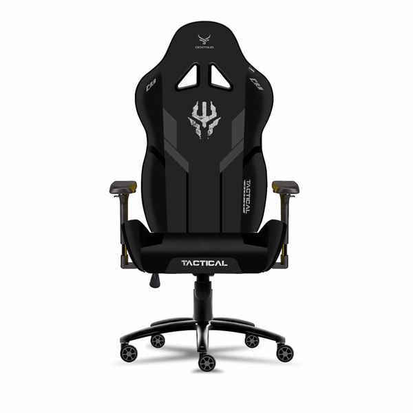  Ghế gaming CENTAUR Tactical | Đen, 150kg, Chân xoay, Da PU 