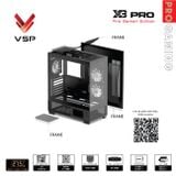 Thùng máy VSP X3 Pro Gamer Edition Monitor - Đen, không kèm fan 