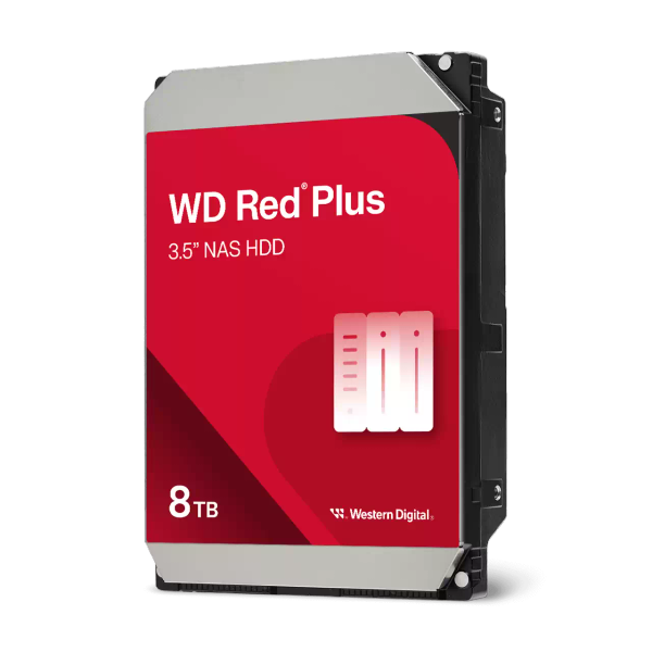  Ổ cứng HDD Western Digital Red Plus 8 TB | SATA III, 3.5" (WD80EFPX) 