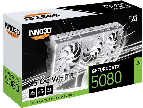  Card màn hình NVIDIA GeForce RTX 5080 INNO3D X3 OC | 16GB GDDR7, 10752 CUDA, 850W 