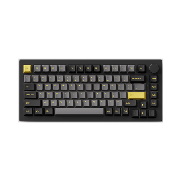  Bàn phím cơ gaming Akko 5075B Plus | 3 Mode, TKL, Linear Switch, RGB, Black/Golden, Hot swap 