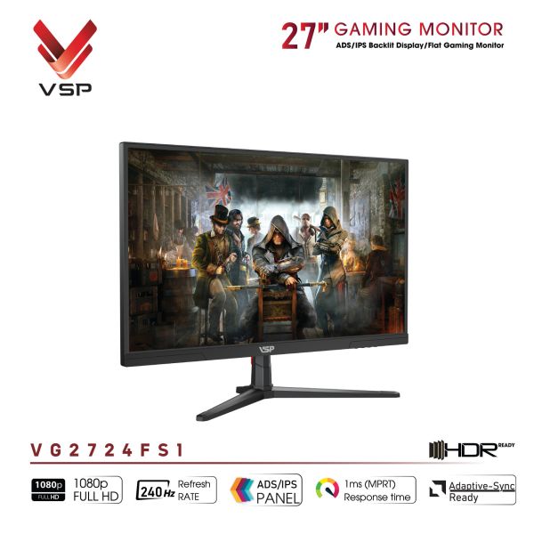  Màn hình Gaming VSP VG2724FS1 | 27 inch, FHD, 240Hz, IPS 