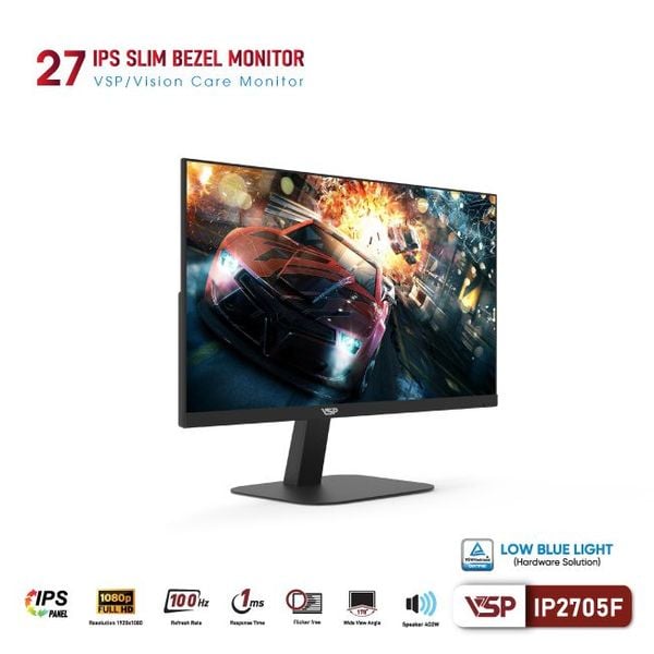  Màn hình Văn phòng VSP IP2705F | 27 inch, FHD, 100Hz, IPS, speaker 