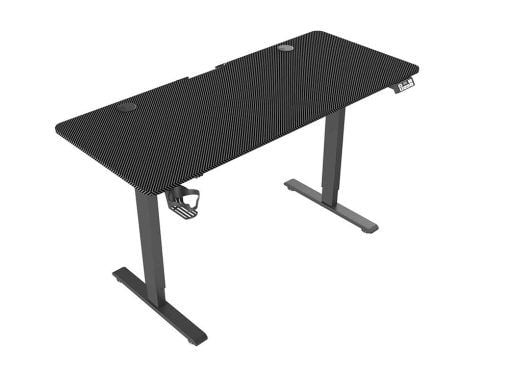  Bàn Gaming Nâng hạ WARRIOR Paladin WGT605 1m4 | Thép, Mặt bàn P1PB, Black 