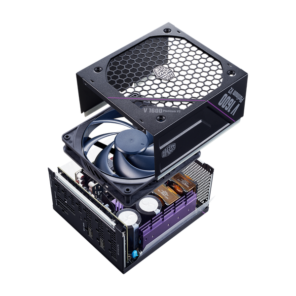  Nguồn máy tính Cooler master V1600W V2 80 Plus Platinum (MPZ-G002-AFAP) BH 120T - Đen | Full Modular, ATX 