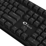  Bàn phím cơ gaming Akko 3108 SR Black Shine Through | Có dây, Fullsize, Clicky Switch, RGB, Black 