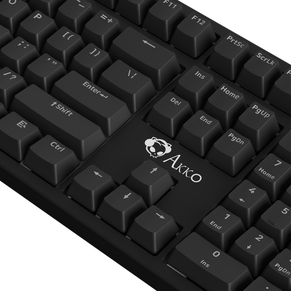  Bàn phím cơ gaming Akko 3108 SR Black Shine Through | Có dây, Fullsize, Clicky Switch, RGB, Black 