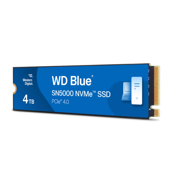  Ổ cứng SSD Western Digital Blue SN5000 4TB | PCIe Gen4 x4 NVMe, M.2 2280 (WDS400T4B0E) 