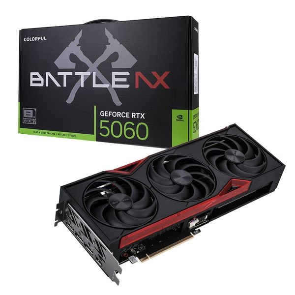  Card màn hình NVIDIA GeForce RTX 5060 Colorful NB EX | 8GB GDDR7, 3840 CUDA, 550W 