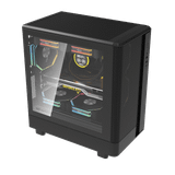  Thùng máy Case DarkFlash DB330M M-ATX | Mặt lưới, đen 