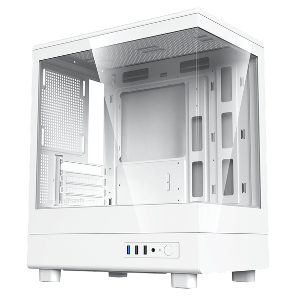  Thùng máy Case DarkFlash DB330M M-ATX | Mặt kính, trắng 