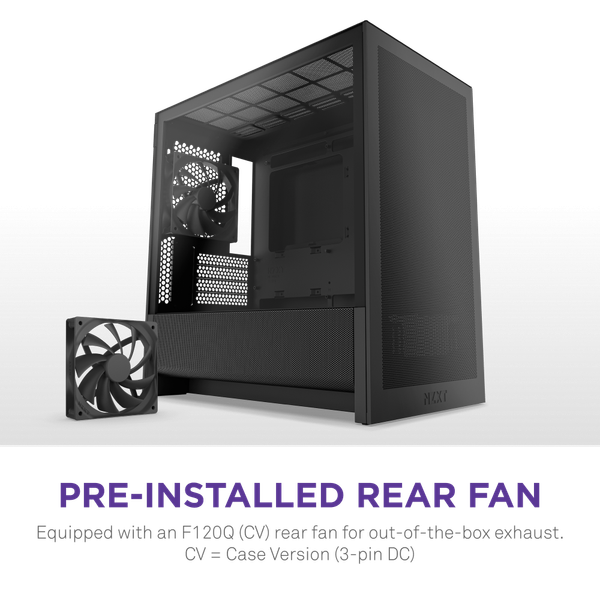  Thùng máy Case NZXT H3 Flow - Đen (CC-H31FB-01) 