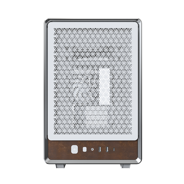  Thùng máy Montech Heritage Pro (Mini PC) | Trắng, kèm sẵn 4 fan 