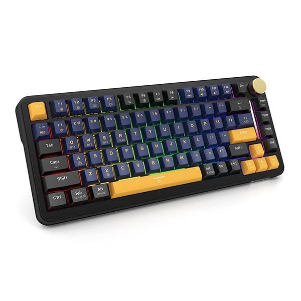  Bàn phím cơ gaming E-Dra EK375W | 3 Mode, TKL, Linear Switch, RGB, Black 