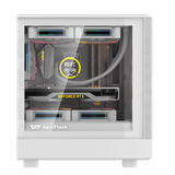  Thùng máy Case DarkFlash DB330M M-ATX | Mặt lưới, trắng 