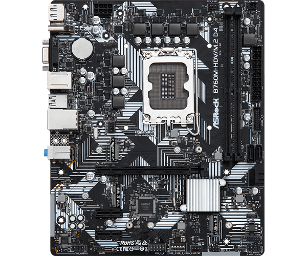  Mainboard ASRock B760M-HDV/M.2 DDR4 | LGA 1700, mATX, 2 khe RAM 