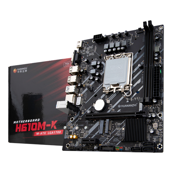  Mainboard Huananzhi H610M-K DDR4 | LGA 1700, mATX, 2 khe RAM 