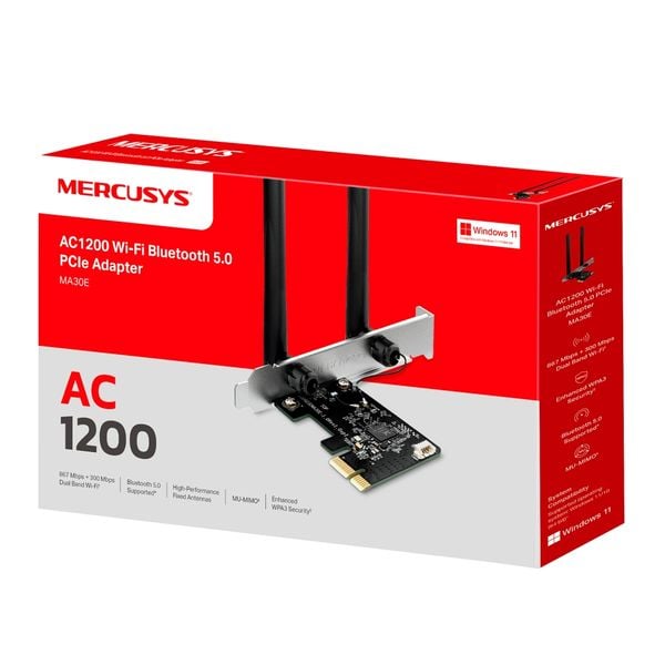  Card Mercusys MA30E WiFi 5 | AC1200, Bluetooth 5 
