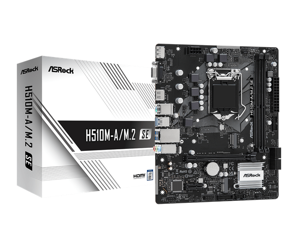  Mainboard ASRock H510M-A/M.2 SE DDR4 | LGA 1200, mATX, 2 khe RAM 