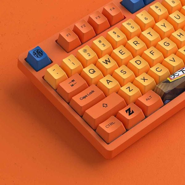  Bàn phím cơ gaming Akko 3087 RF Dragon Ball Z | Wireless, TKL, Linear Switch, Gokutheme 