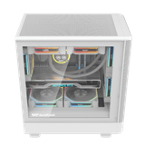  Thùng máy Case DarkFlash DB330M M-ATX | Mặt lưới, trắng 