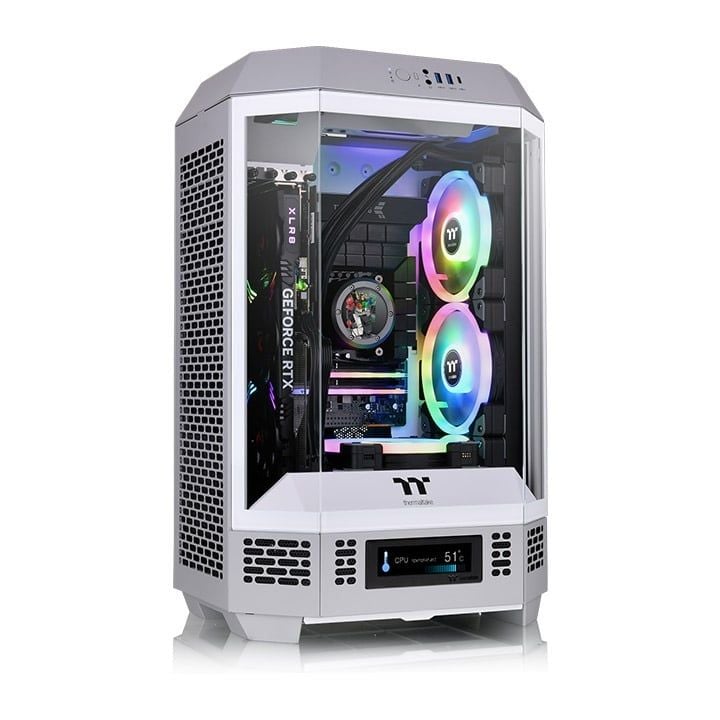 Thùng máy Thermaltake Tower 300 LimeStone M-ATX | Sẵn 2 fan 14cm