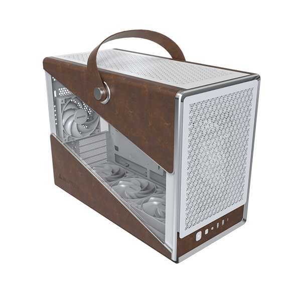  Thùng máy Montech Heritage Pro (Mini PC) | Trắng, kèm sẵn 4 fan 
