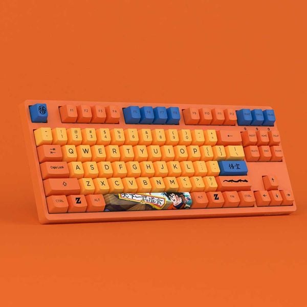  Bàn phím cơ gaming Akko 3087 RF Dragon Ball Z | Wireless, TKL, Linear Switch, Gokutheme 