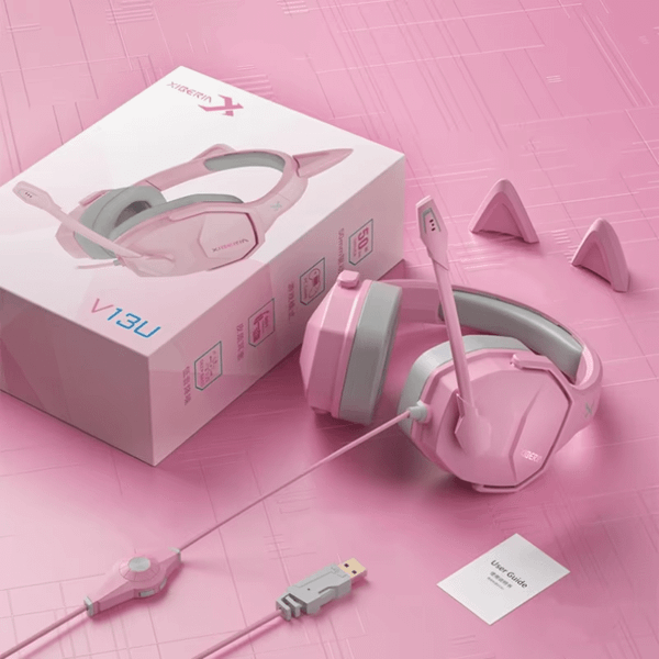  Tai nghe Gaming Xiberia V13U | Hồng 