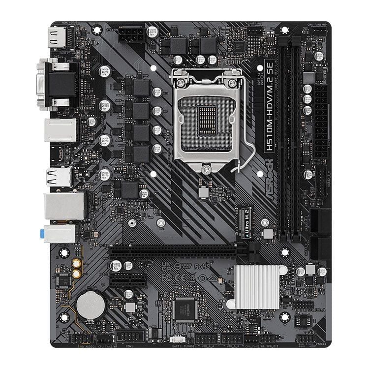 Mainboard Asrock H510M-HDV/M.2 SE QSD | Intel H470, Socket 1200, Micro ATX, 2 khe DDR4